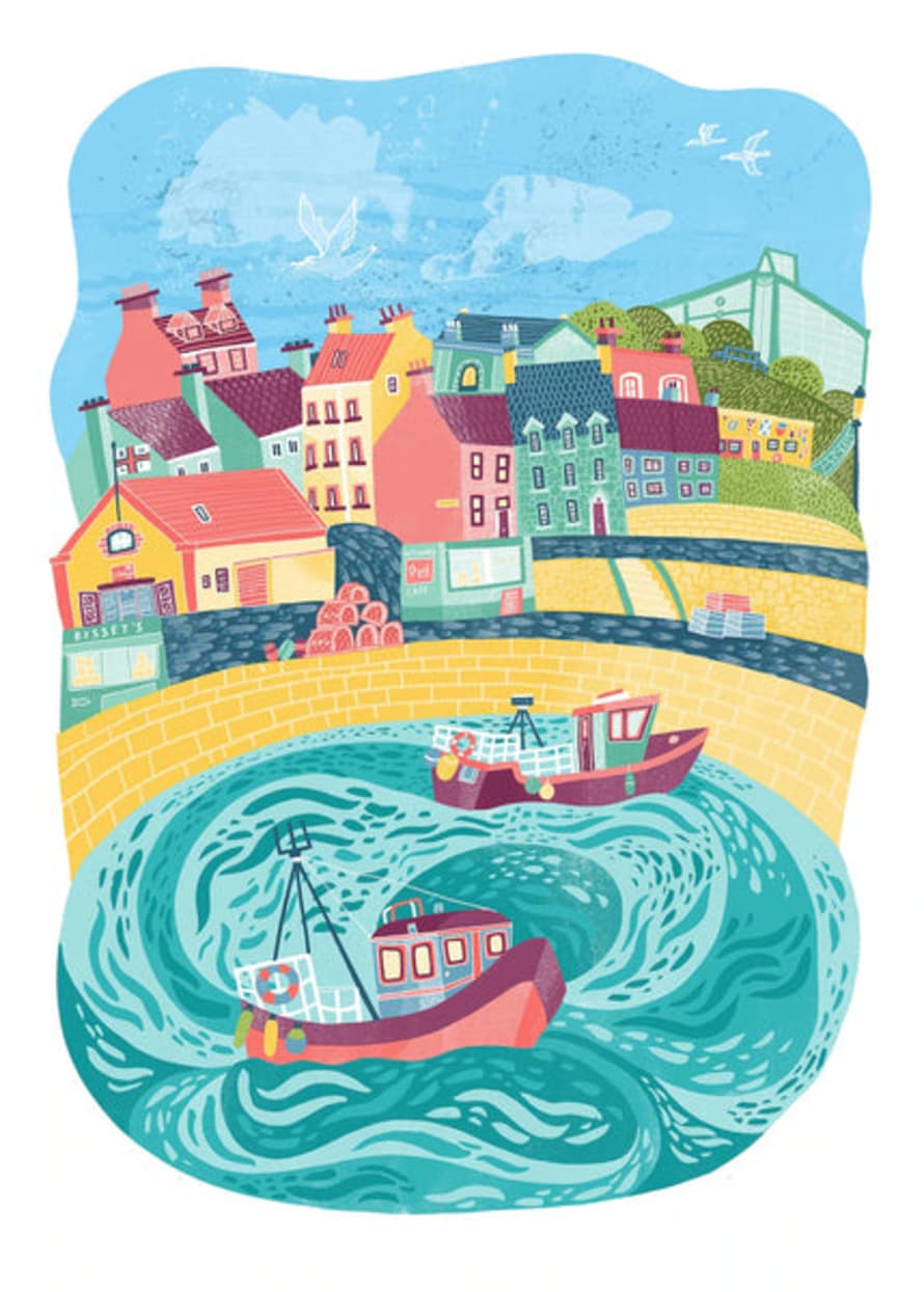 Eilidh Muldoon Dunbar Harbour Limited Edition Print