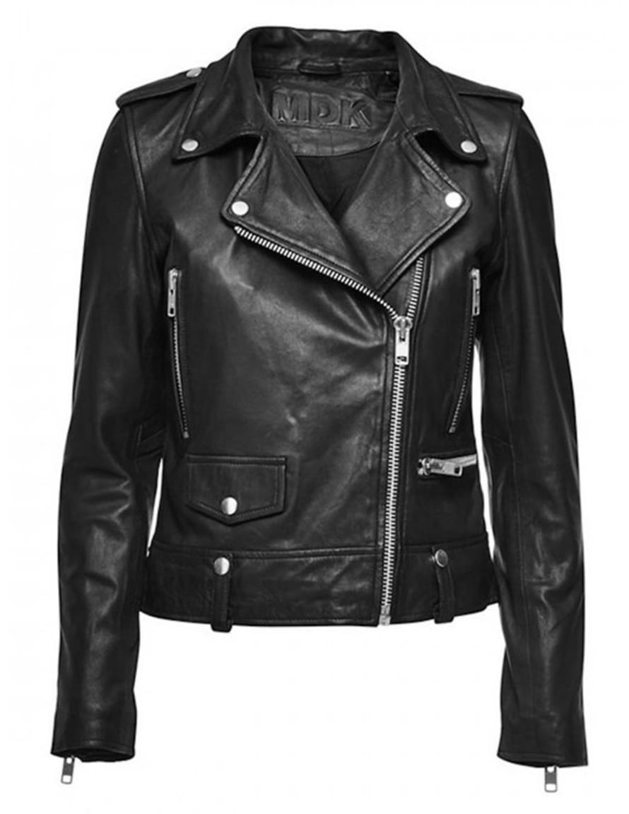 MDK Black Seattle Leather Jacket