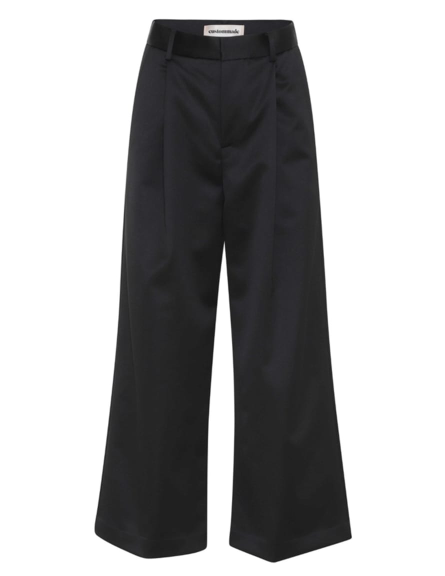 Custommade Black Anthracite Anelle Trousers 