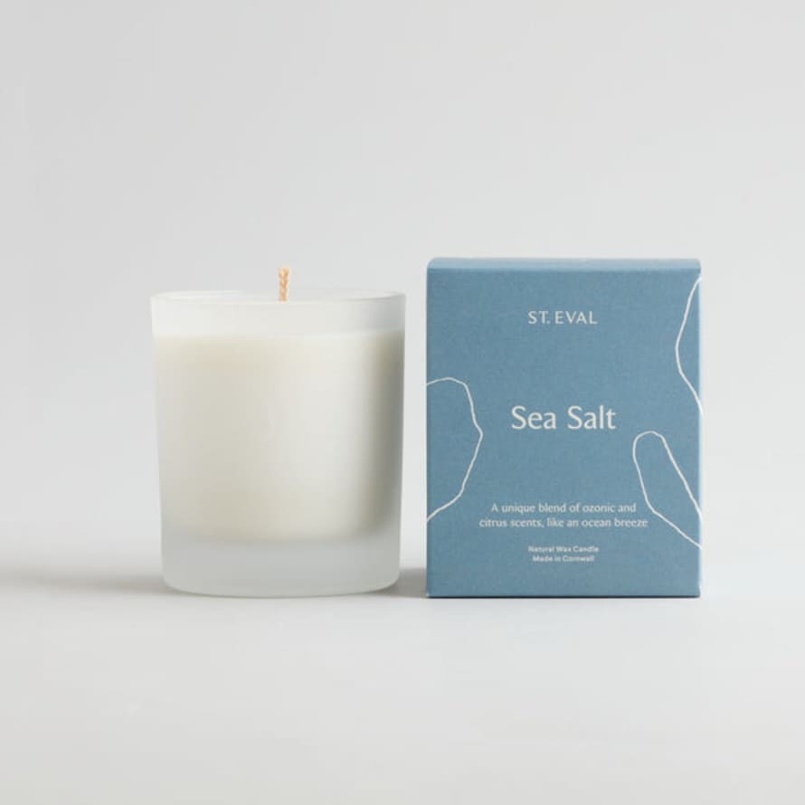 Distinctly Living Sea Salt, Lamorna Glass Candle