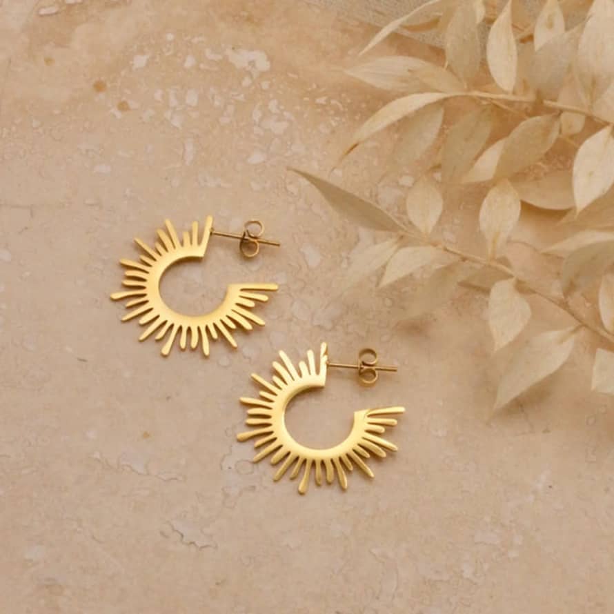 Little Nell Gold Sol Earrings