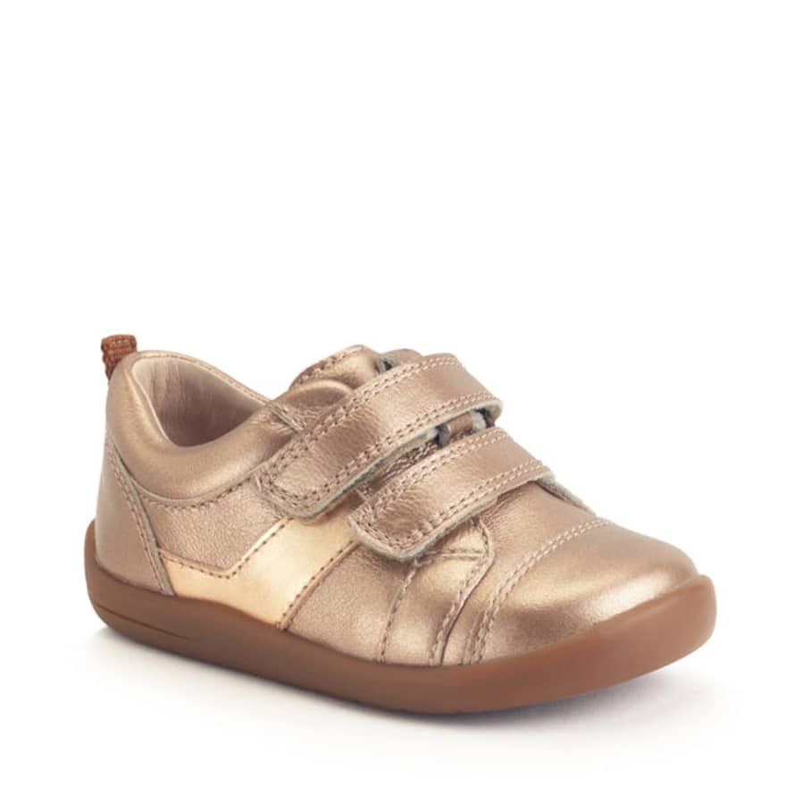 StartRite Rose Gold Maze Leather Velcro Shoes