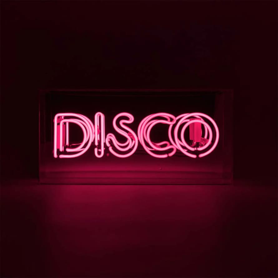 Locomocean Ltd Pink Disco Glass Neon Sign