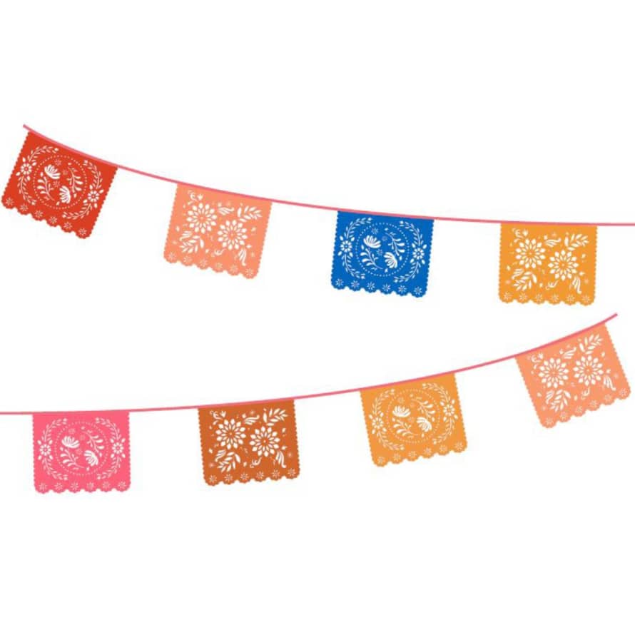 Talking Tables 2 PACKS OF MEXICAN PAPEL PICADO BUNTING