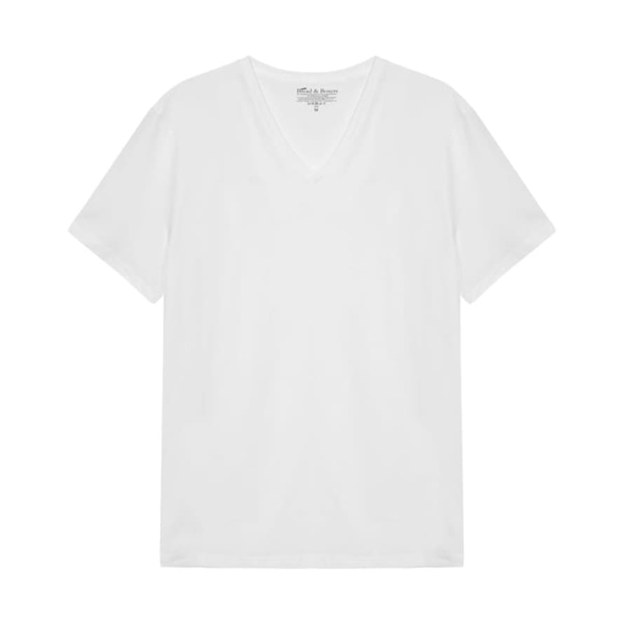 Bread and Boxers White V Neck T Shirt