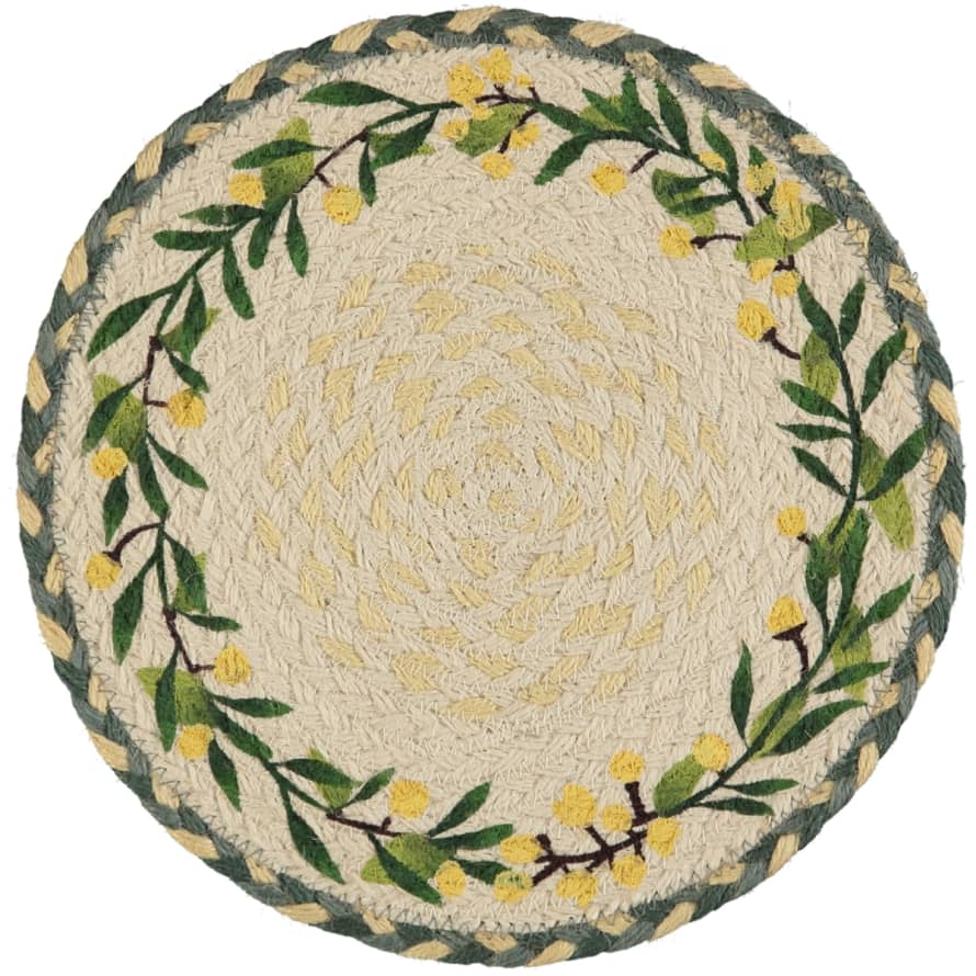 Set of 6 Mimosa Basketed Placemats
