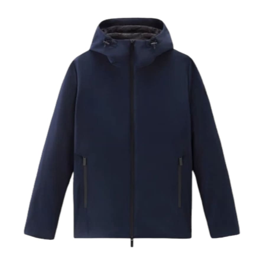 Woolrich Giacca Pacific Softshell Uomo Melton Blue