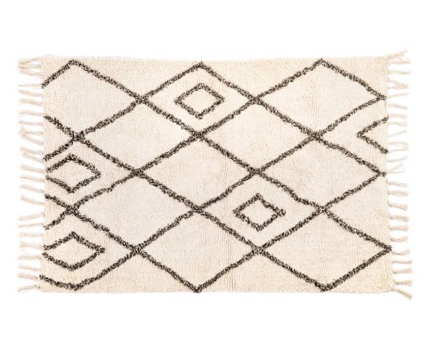 Sass & Belle  Small Dimond Berber Style Tufted Rug