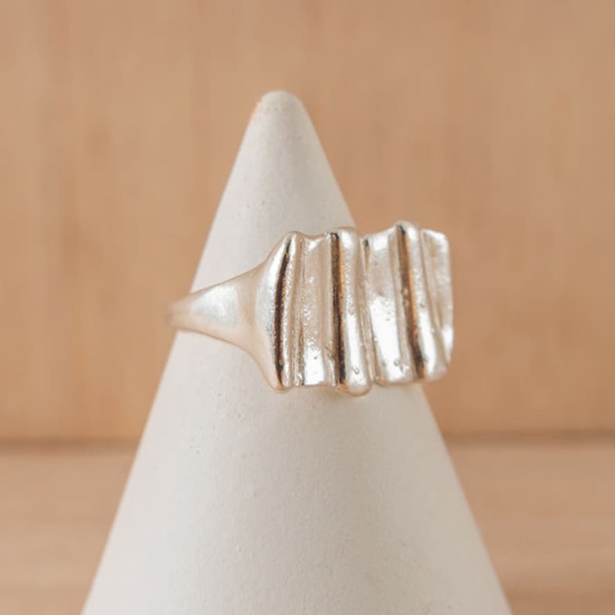 Hannah Bourn Silver The Scallop Imprint Ring
