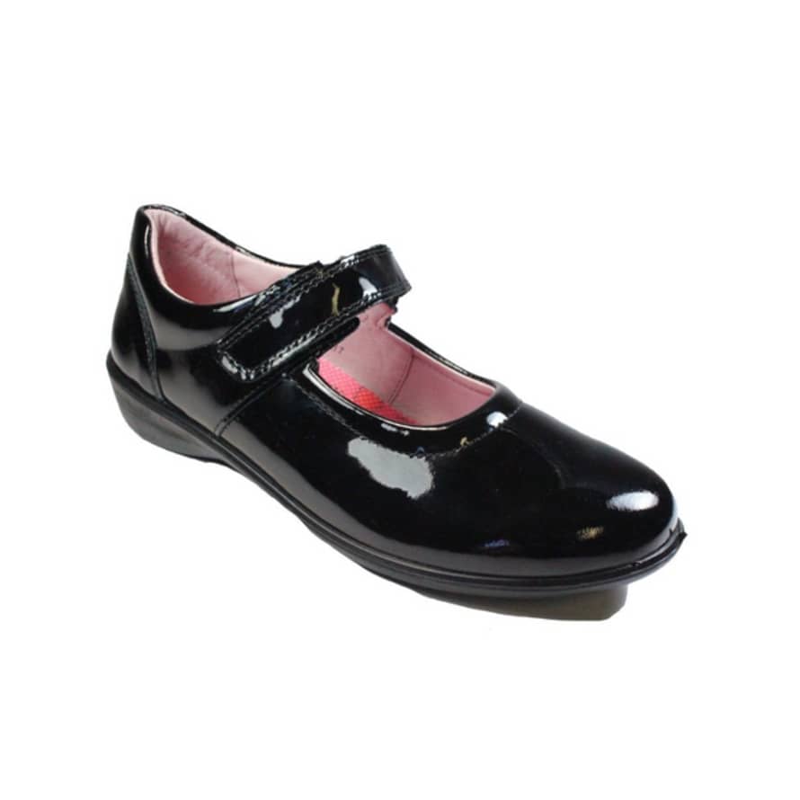 Ricosta Black Patent Beth Mary Jane School Shoes