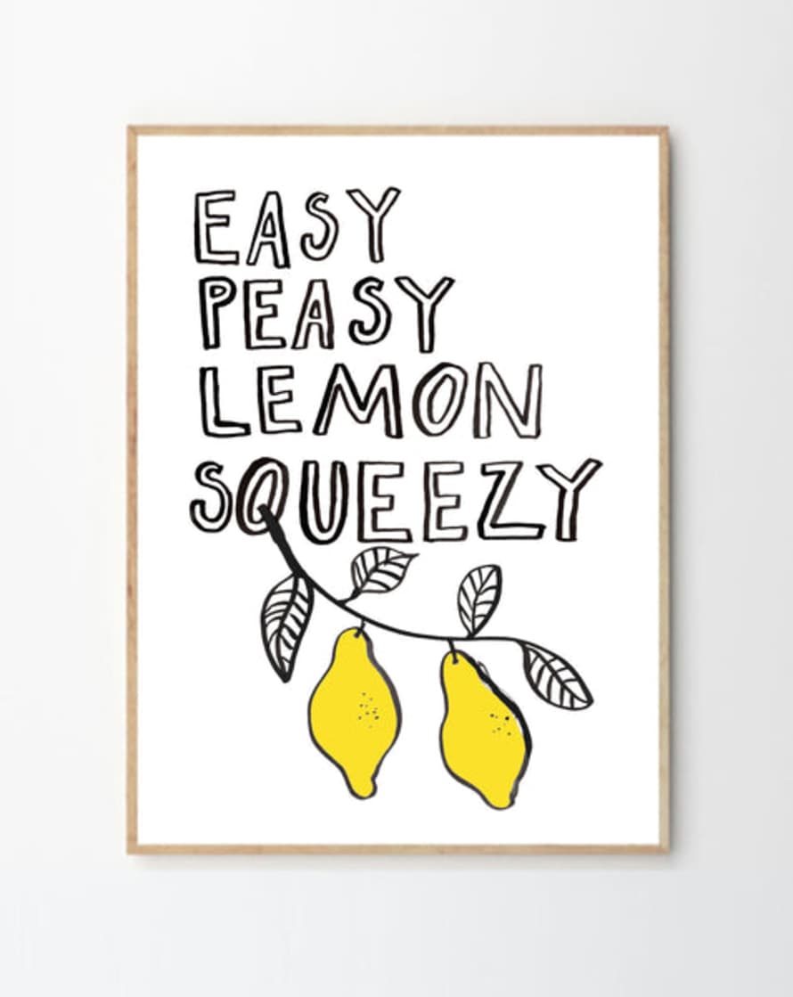 Karin Akesson A4 Easy Peasy Lemon Squeezy Print