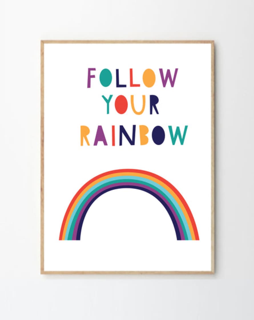 Karin Akesson A4 Follow Your Own Rainbow Print