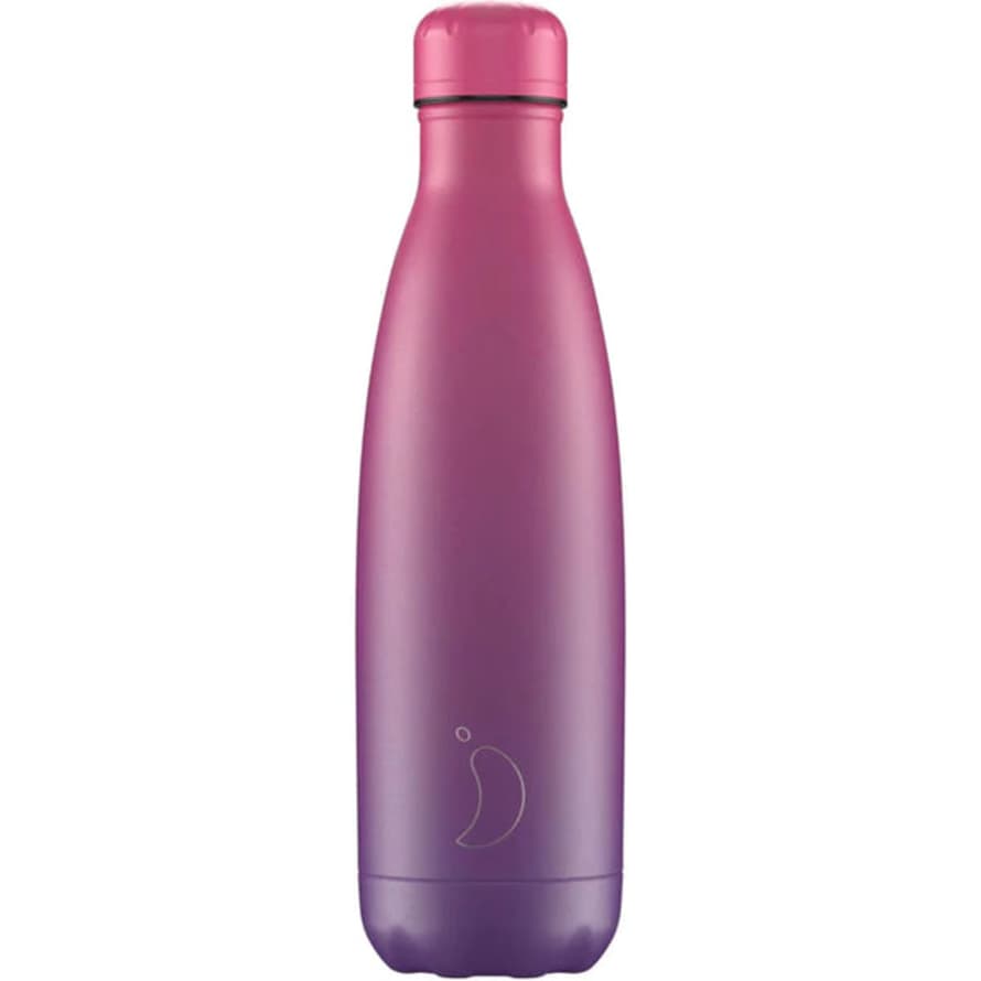 Chilly's Gradient Purple Fuchsia Water Bottle 500ml