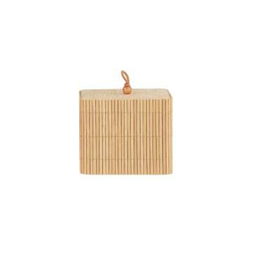 Ib Laursen Square Bamboo Box with Lid - Small