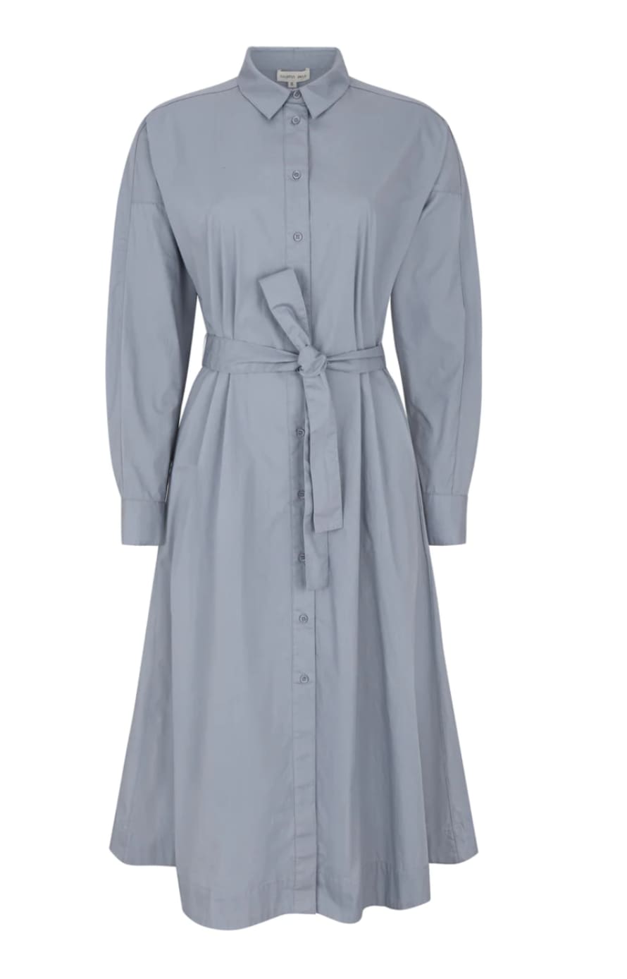 esmé studios Blue Ellinor LS Midi Shirt Dress