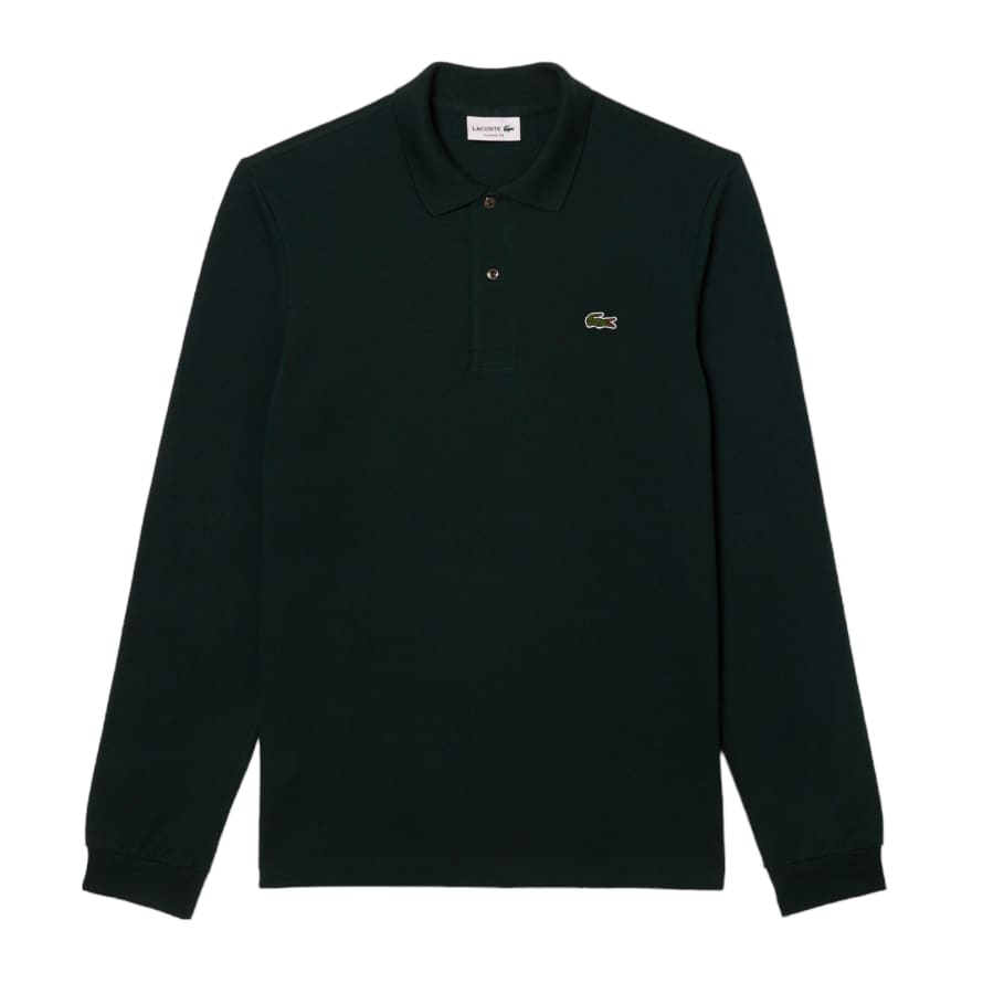 Lacoste Polo Classic Fit Long Sleeve Uomo Dark Green