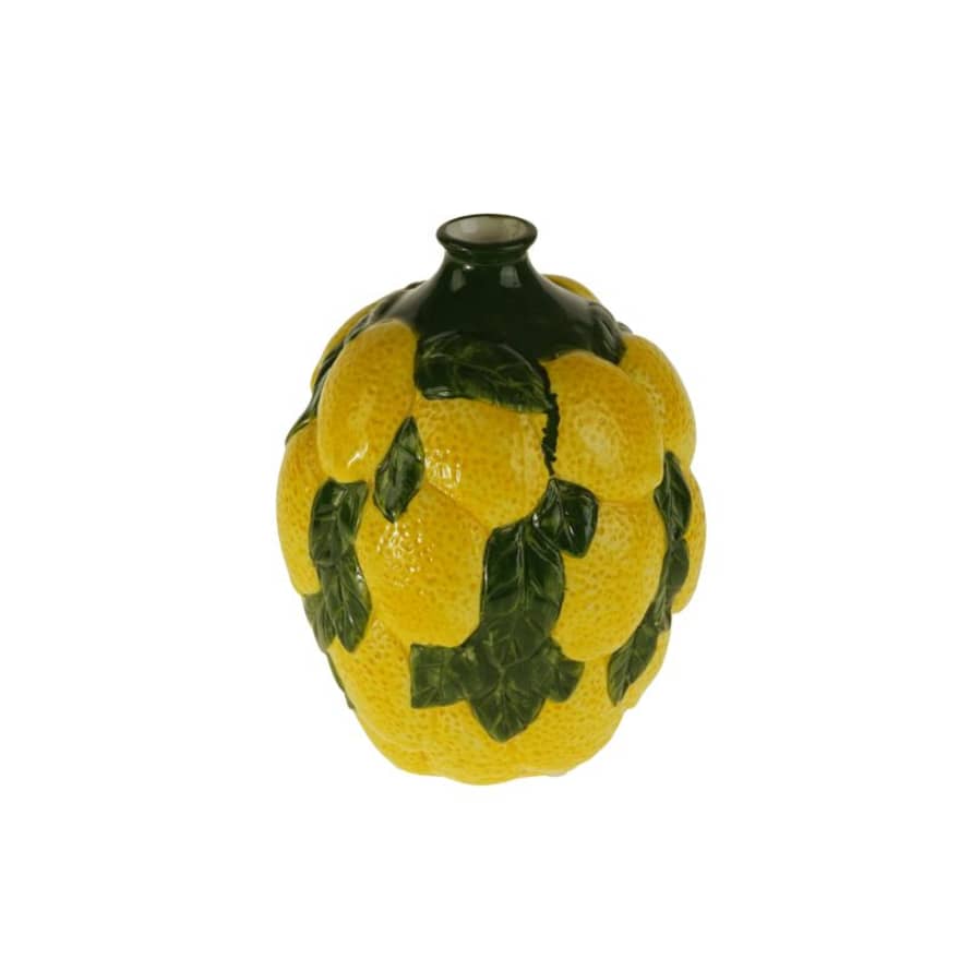 Werner Voss Decorative Lemon & Leaves Shaped Vase