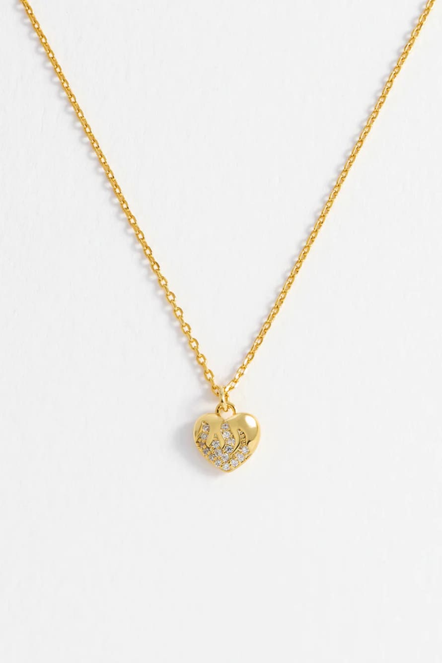 Estella Bartlett  Gold Plated Heart Pendant Necklace