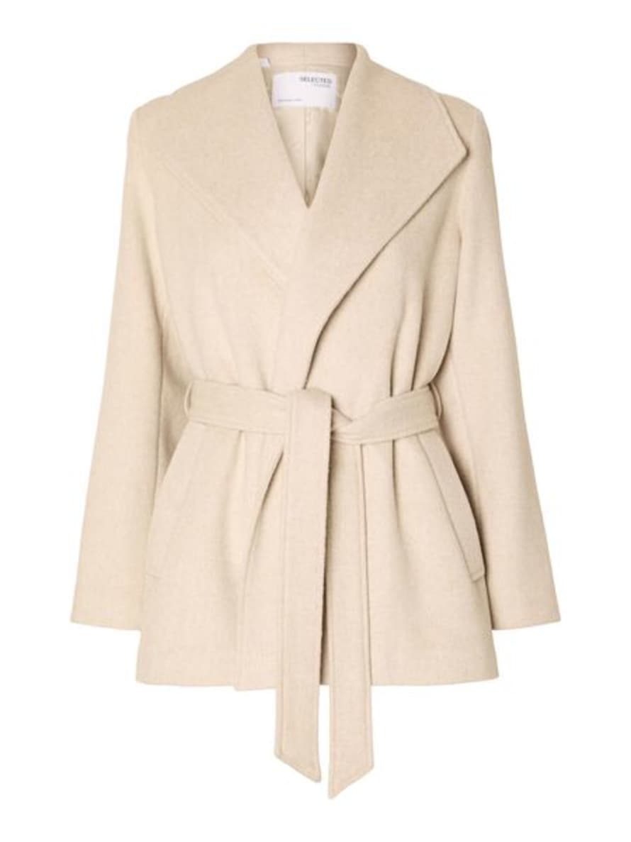 Selected Femme - Belted Wool Coat