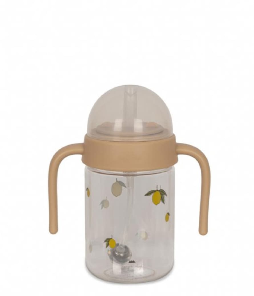 Konges Slojd Lemon Baby Bottle with Handle 