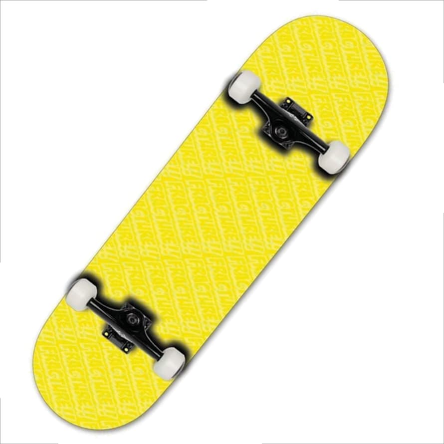 Fracture D Skateboard Yellow Comic