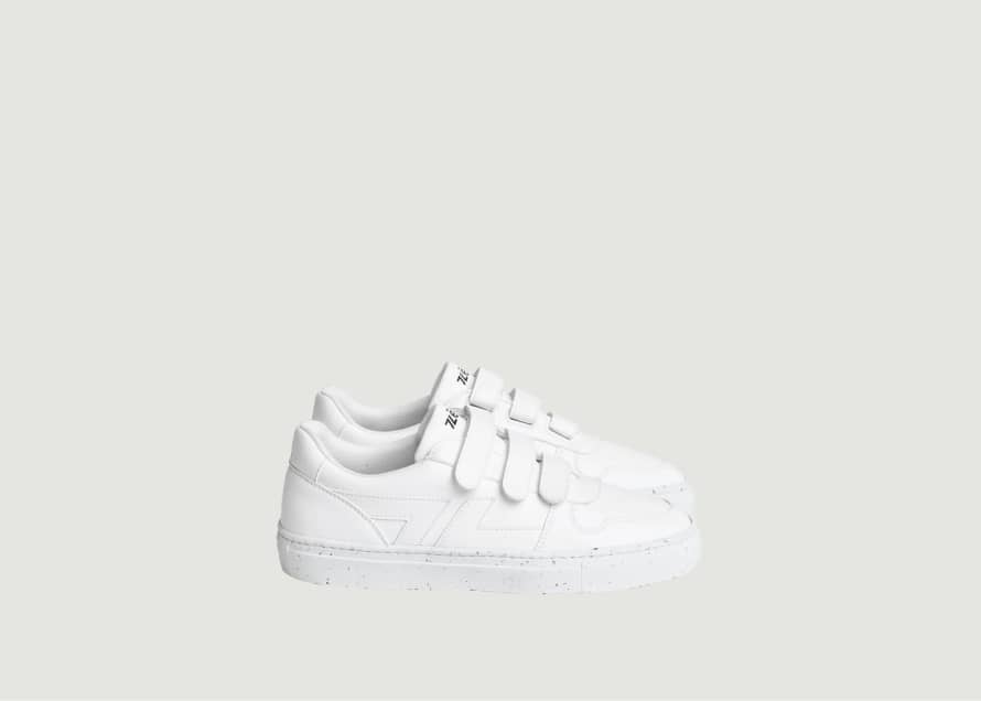 Zeta Alpha Velcro White Sneakers