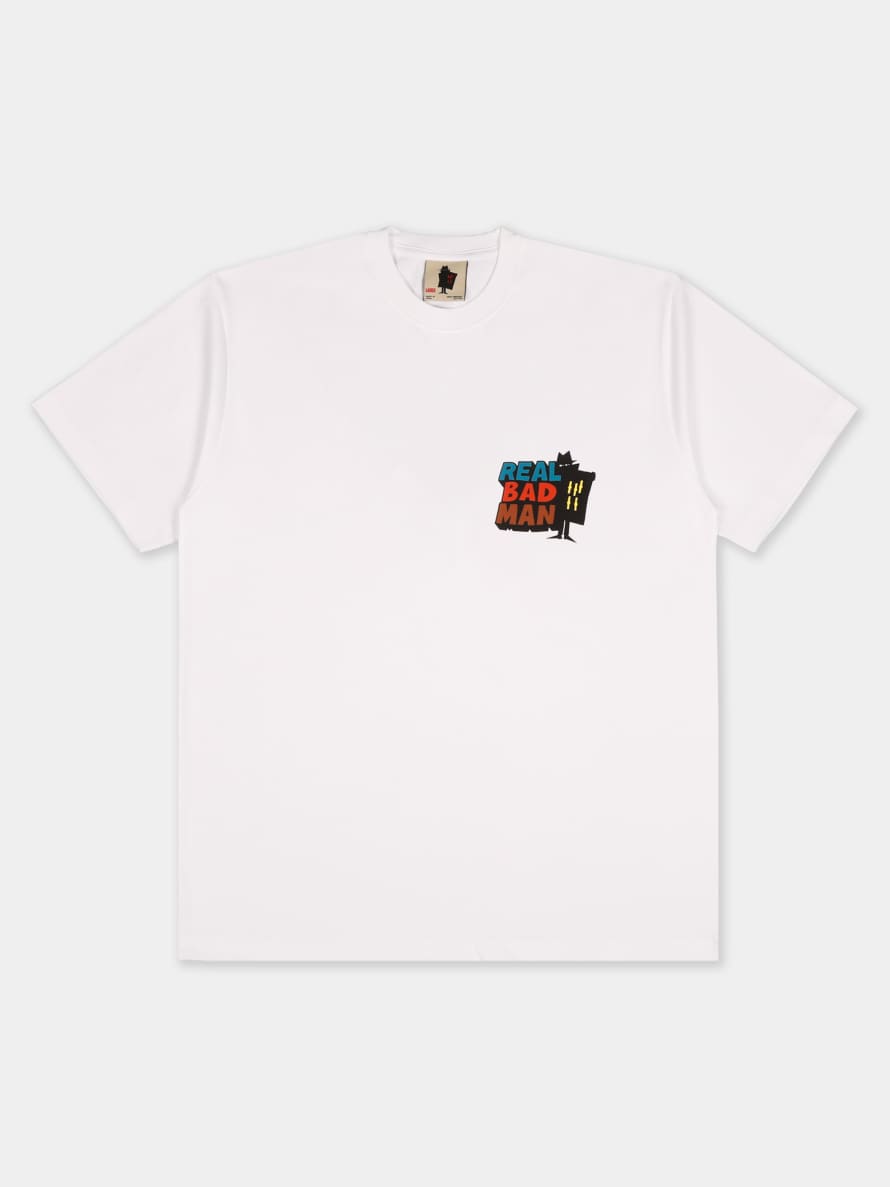 Real Bad Man Logo T Shirt Vol 12 White