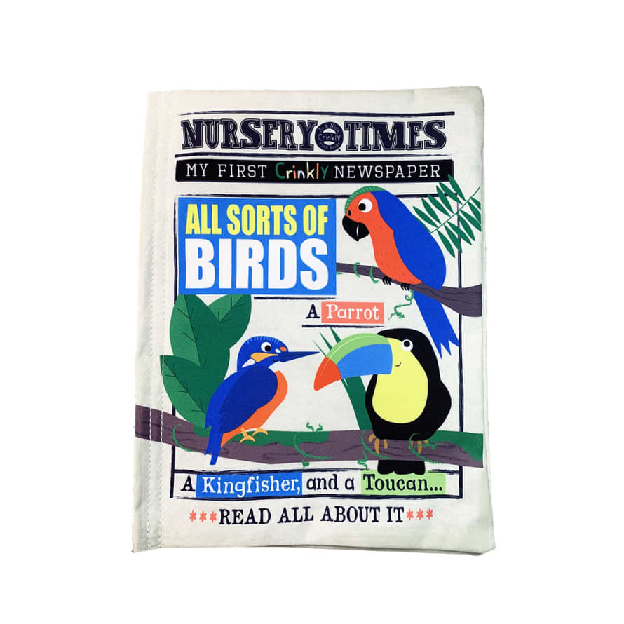 Jo & Nic Nursery Times Crinkly Newspaper - All Sorts of Birds