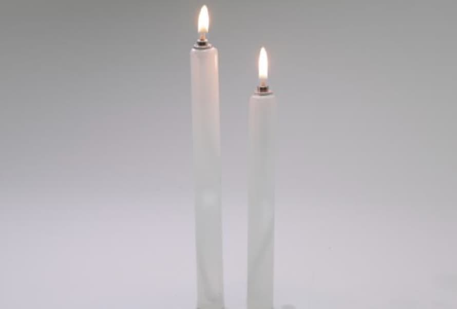 BOUTIQUE CARPE DIEM Lámpara Aceite "Candle" Blanca S
