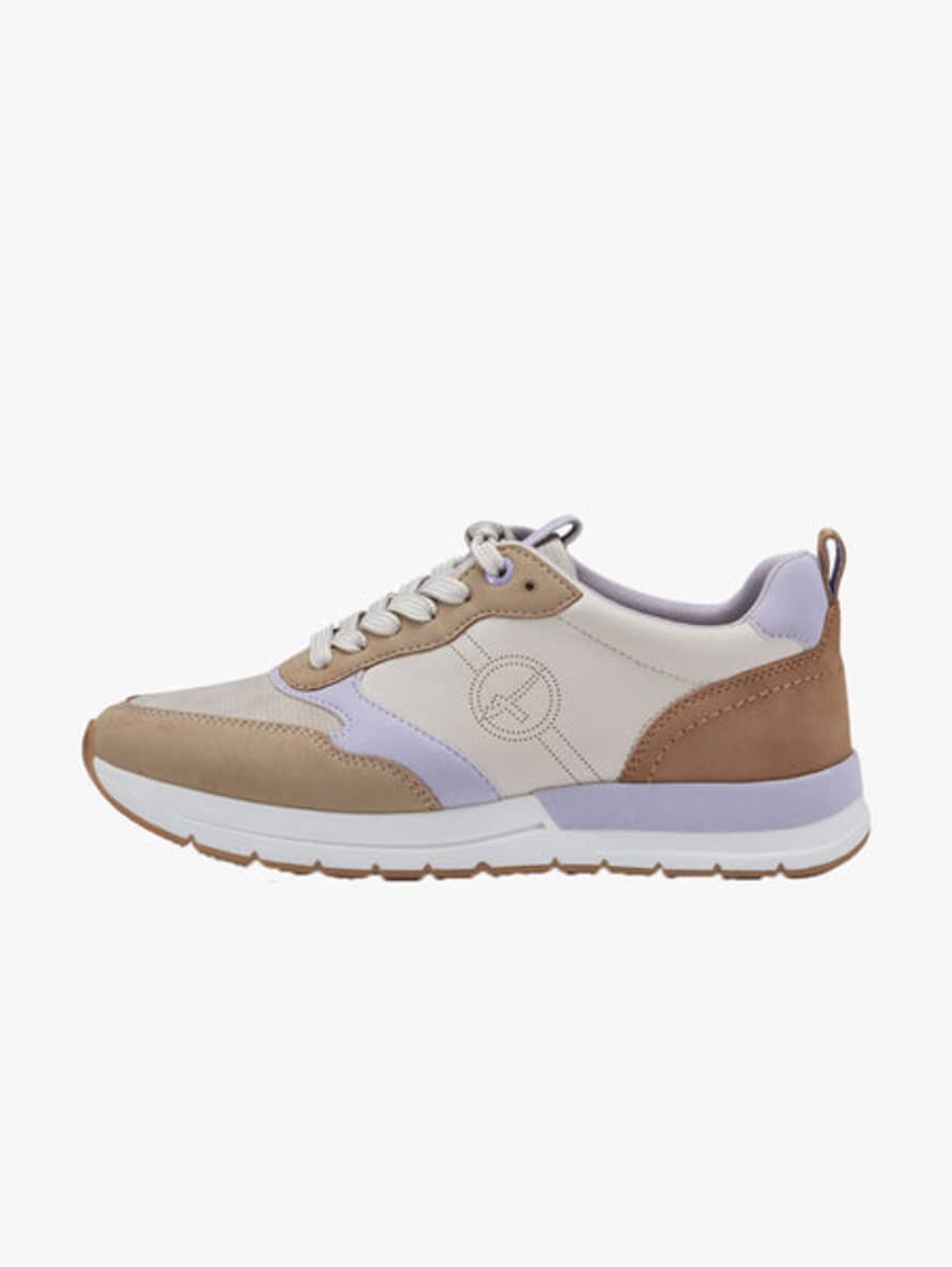 Tamaris Lilac and Beige Trainers