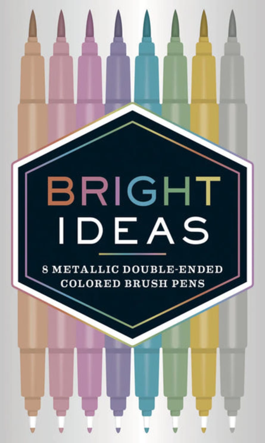 Abrams & Chronicle Bright Ideas Metallic Double Ended Brush Pens