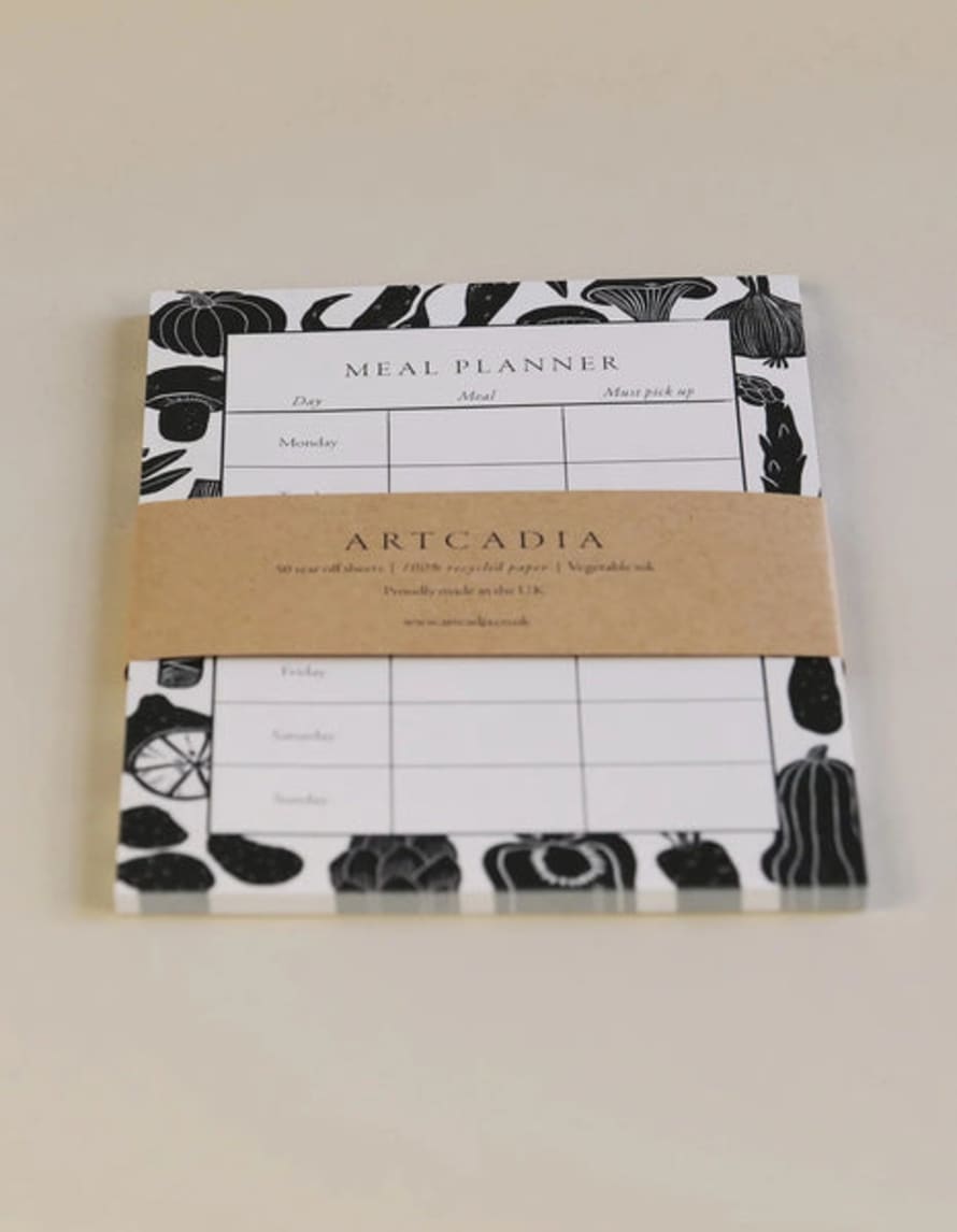 Artcadia A5 Meal Planner Notepad