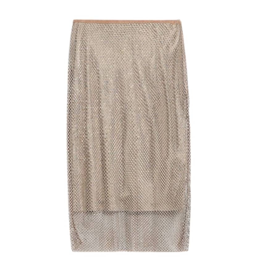 Sportmax Sequin Mesh Skirt