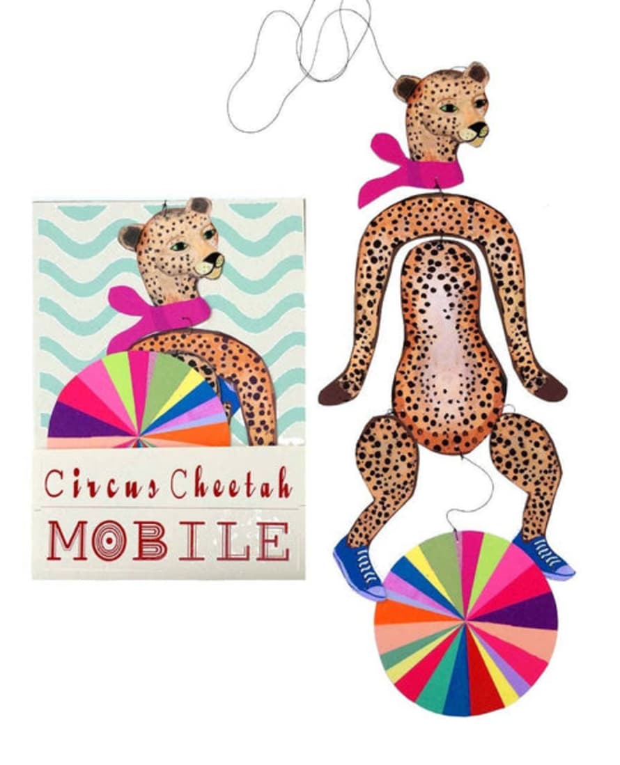 WINI-TAPP Nursery Circus Cheetah Kinetic Mobile