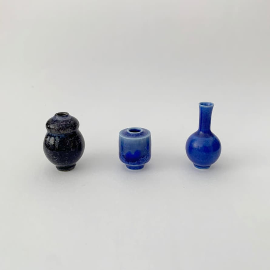 SGW Lab 30mm Blue Miniature Ceramic Pot