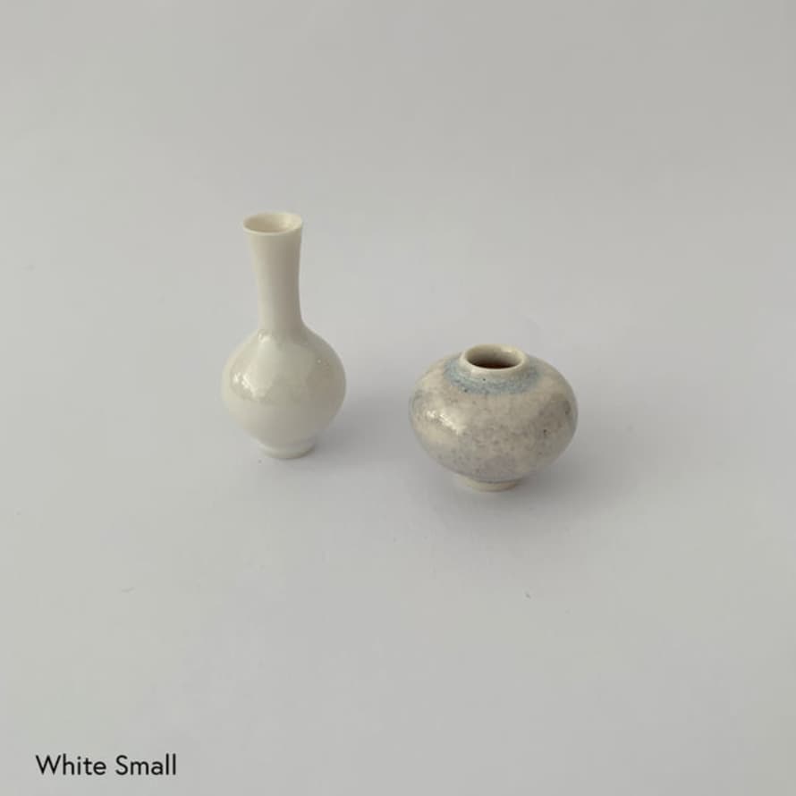 SGW Lab 30mm White Miniature Ceramic Pot