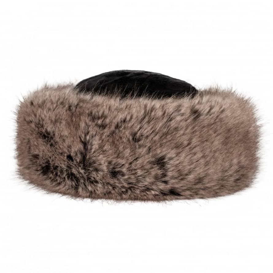 Helen Moore Truffle Faux Fur Brim Hat - One Size