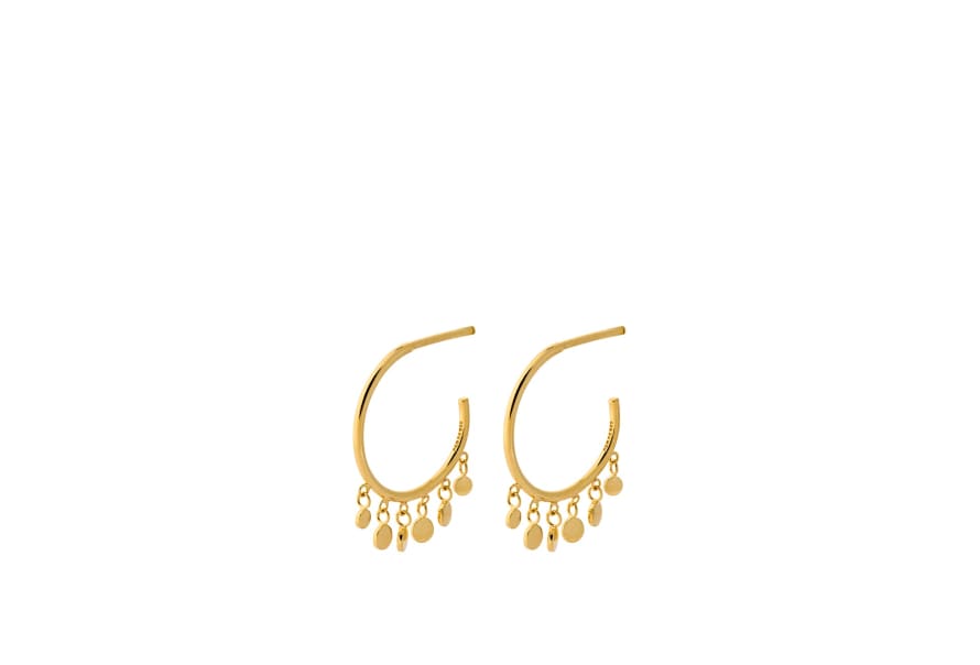 Pernille Corydon Glow Earrings 14mm In Gold