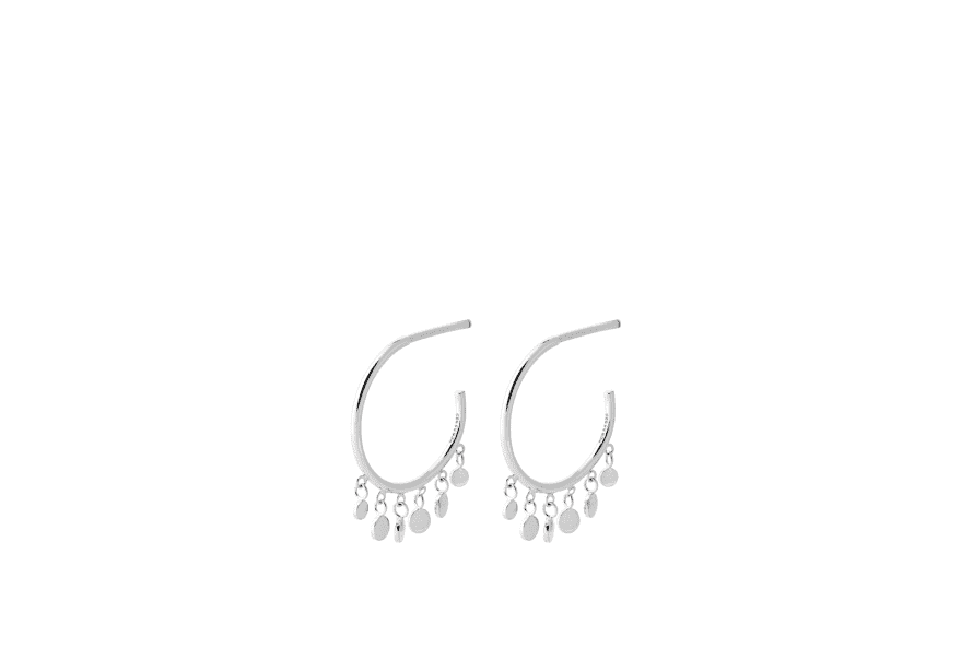 Pernille Corydon Glow Earrings 14mm In Silver