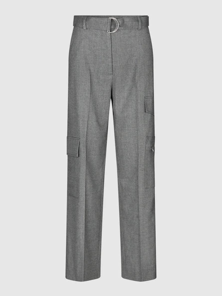 Second Female Holsye Cargo Trousers Grey Melange