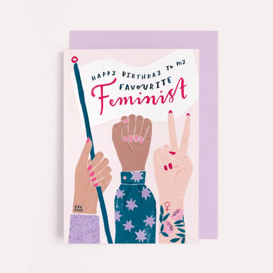 Sister Paper Co Feminist Birthday Card | Female Birthday Card | Greeting Cards