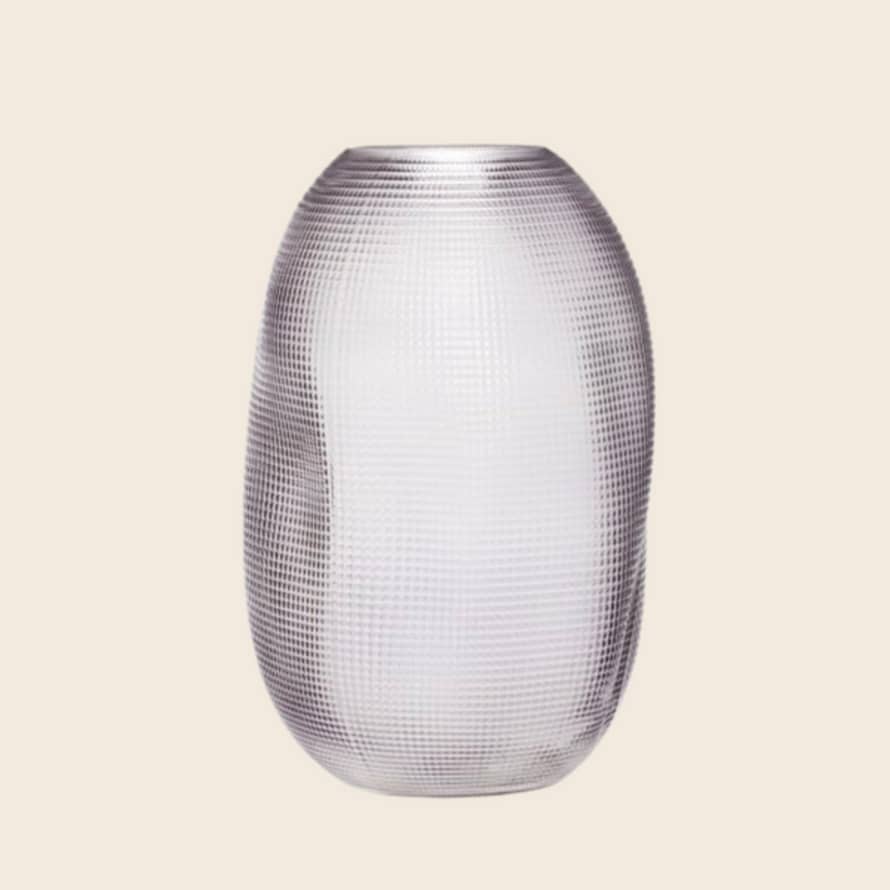 Hubsch Large Glass Balloon Vase | Smoked Grey