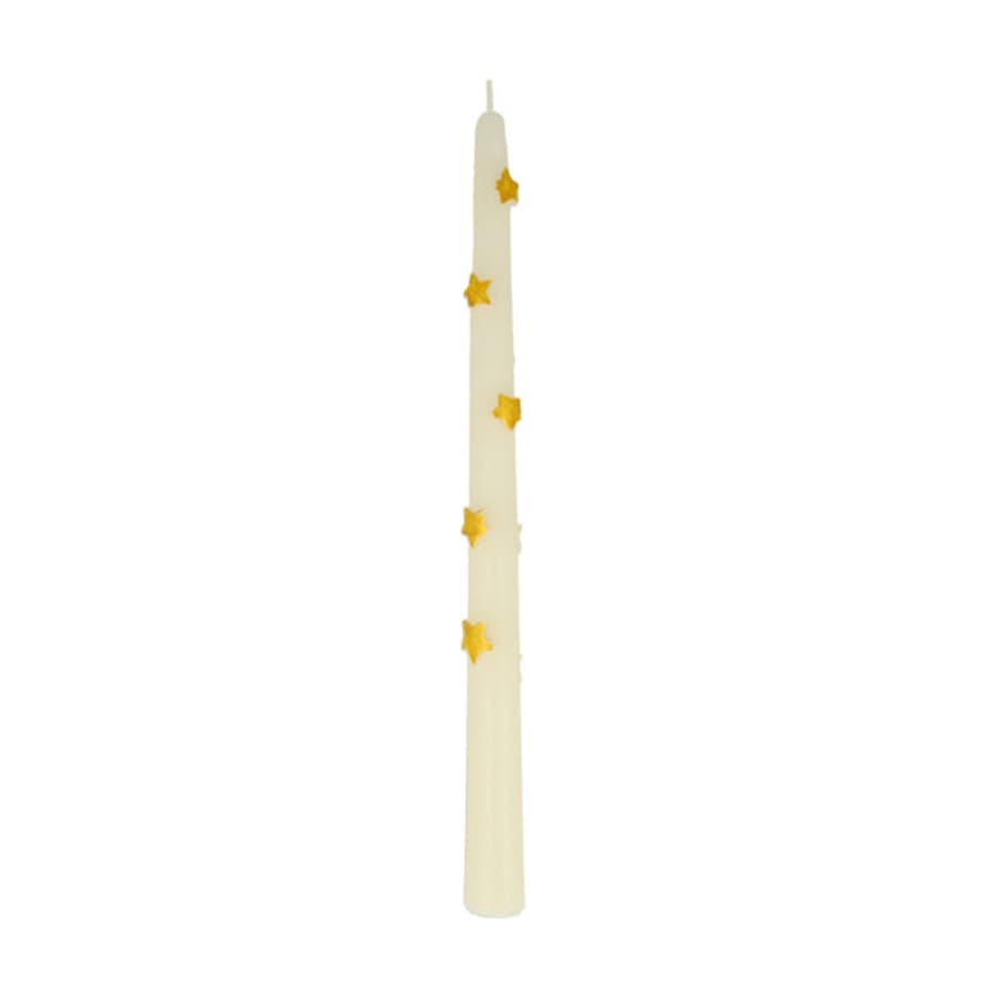 Meri Meri Gold Star Taper Candle
