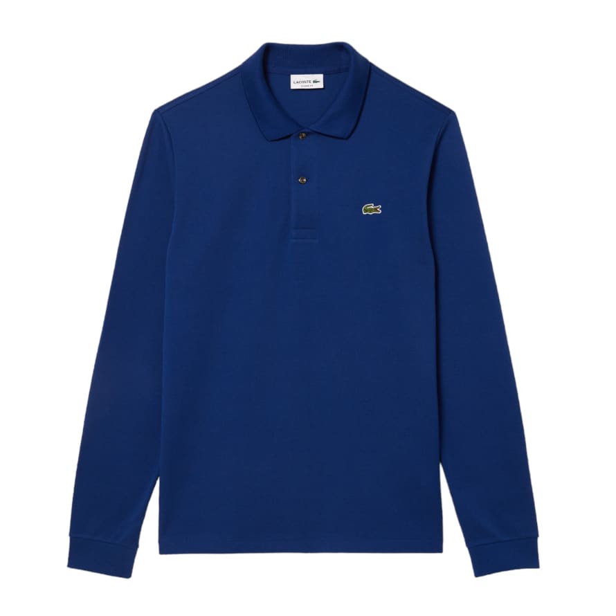 Lacoste Polo Classic Fit Long Sleeve Uomo Night Blue