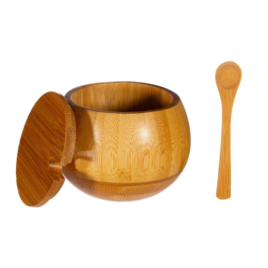 RJB Stone Bamboo Spice Jar With Spoon