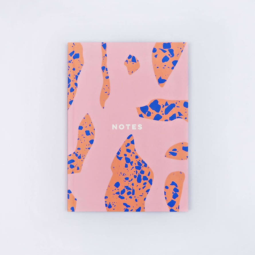 The Completist Terrazzo Shapes Lay Flat Notebook