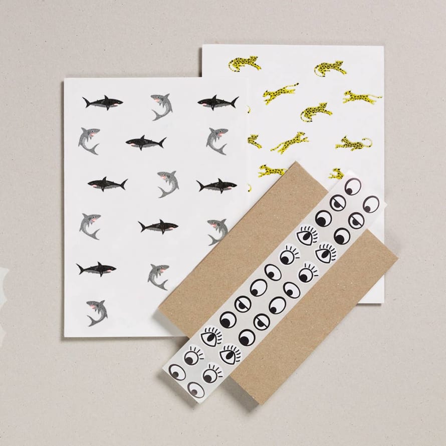 Petra Boase Sharks and Leopards Writing Paper Set
