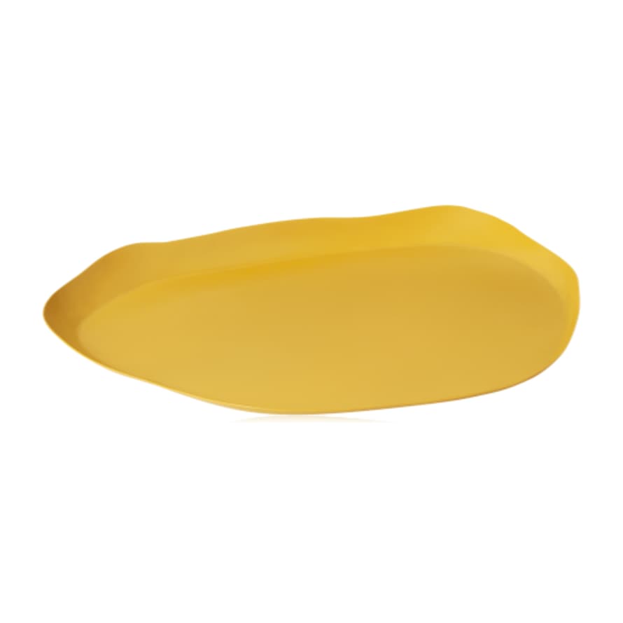 Broste Copenhagen Mie Metal Tray/Candle Plate Yellow