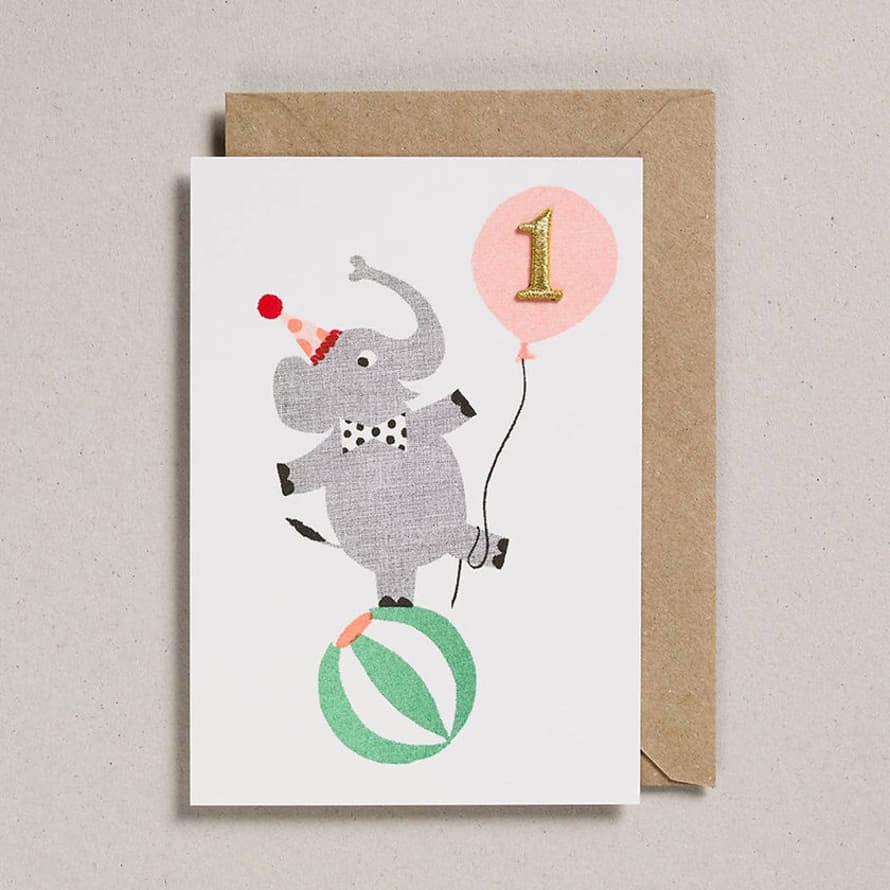 Petra Boase Elephant Card for Age 1
