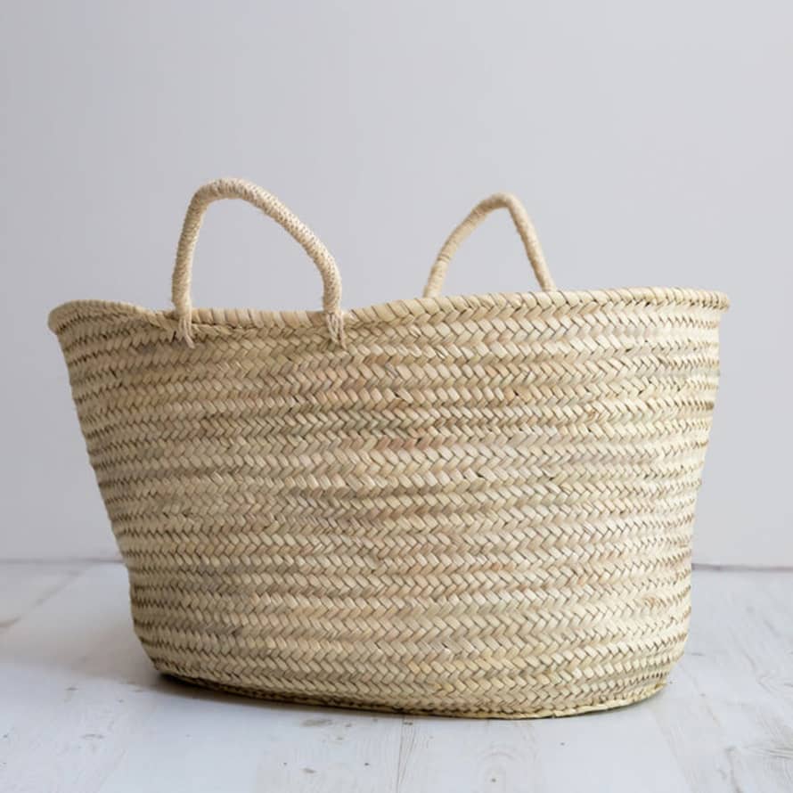 Musango - Soft Palm Leaf Basket, Large (34cm)